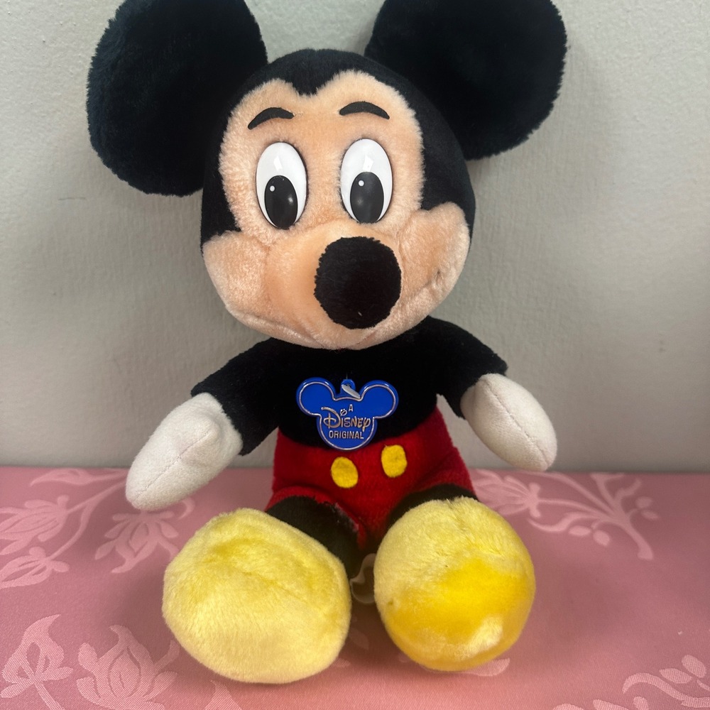 Vintage Mickey Mouse Plush Disneyland Walt Disney World Canasa Trading 11 inch